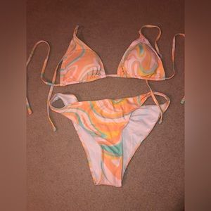 Pastel swirl swim set size large